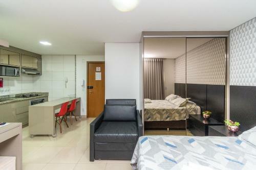 Apartamento Th2205 Studio Completo, Andar Alto, Setor Bueno