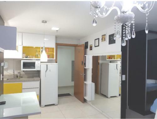 Apartamento Flat Brookfield Towers Completo Com Ar, Tv E Wifi.