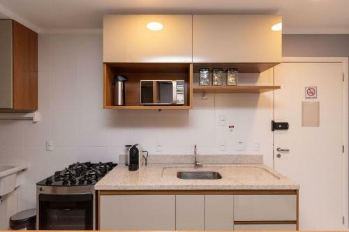 Apartamento Wb2804 Studio Decorado Com Vista Para O Parque Vaca Brava