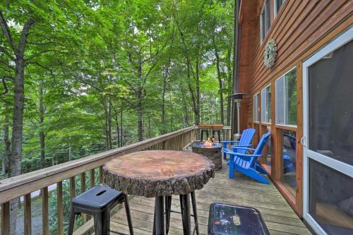 A-frame Cabin With Hot Tub About 1 Mi To Beech Mountain!