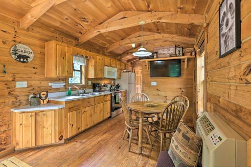 Quaint Log Cabin With Views Near West Jefferson