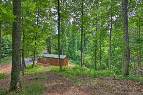 Quaint Log Cabin With Views Near West Jefferson