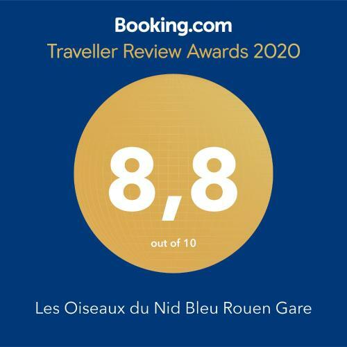 Apartamento Les Oiseaux Du Nid Bleu Rouen Gare