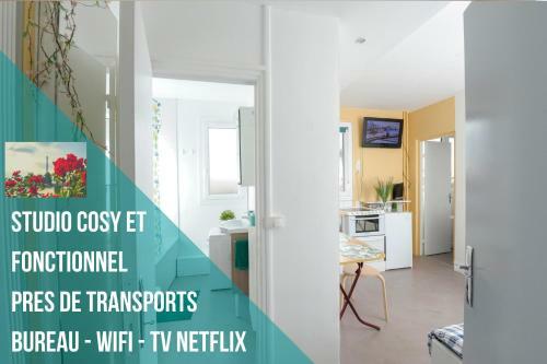 Apartamento Studio Cosy Et Fonctionnel, Proche de Paris