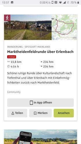 Apartamento Ferienwohnung Erlenbach-marktheidenfeld