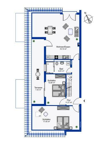 Apartamento Wohnen Am S�dstrand - Ferienwohnung 2 2