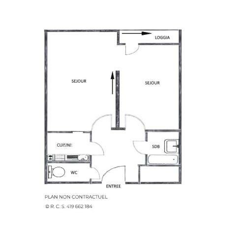 Apartamento R�sidence Chanteneige - Studio Pour 4 Personnes 194