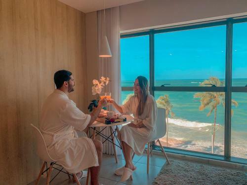 Apartamento Estiloso Com Vista Mar No Ritz Su�tes.