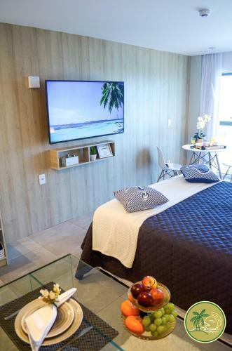 Apartamento Estiloso Com Vista Mar No Ritz Su�tes.