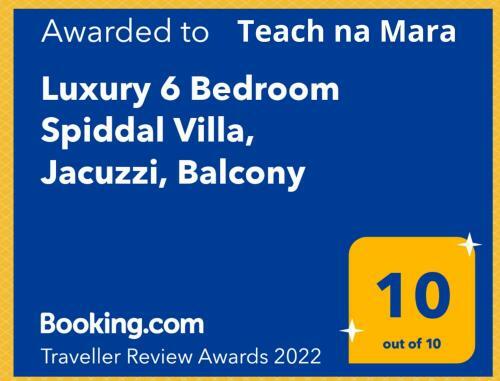 Luxury 6 Bedroom Spiddal Villa, Jacuzzi, Balcony