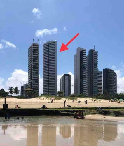 Apartamento Flat Andar Alto Com Vista Para O Mar!