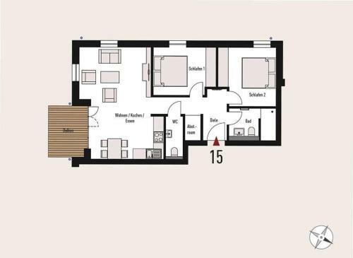 Apartamento Baabe Villen Ensemble Fewo 15 Stra