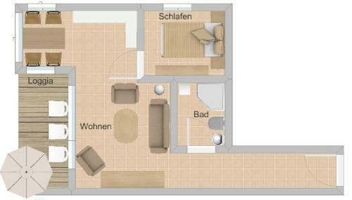 Apartamento Villa Hildegard Appartement 2