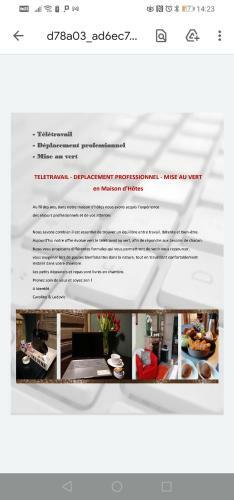Bed & Breakfast Maison D'h�te Les Notes Endormie Chambre Secr�te