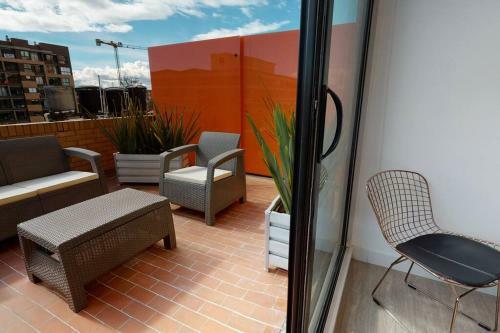 Apartamento Loft Con Terraza Privada En Chapinero