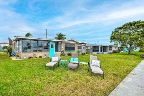 Colorful Hudson Home On Canal With Boat Dock!
