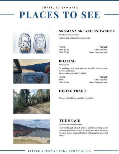 Apartamento Little Shuswap Lake Front Suite
