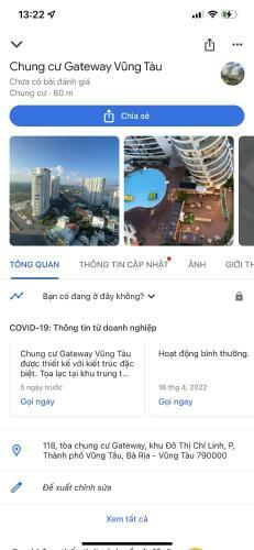 Apartamento C?n H? Ngh? D??ng V?ng T�u Gateway