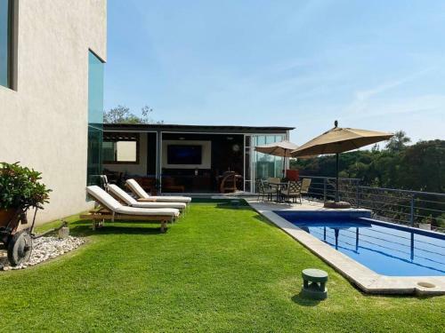 Casa Con Vista �nica Alberca Privada Palapa Tv