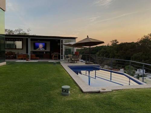 Casa Con Vista �nica Alberca Privada Palapa Tv