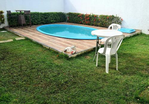Casa Branca Com Piscina � 400m Da Praia De Aruna