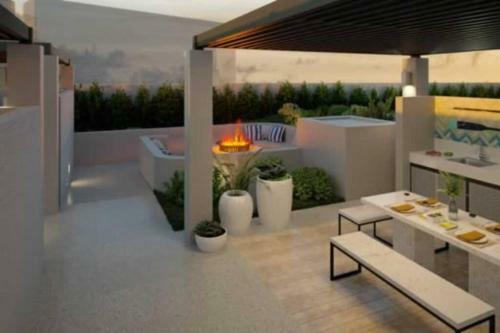 Apartamento Piscina Temperada, Orilla Playa, Depto Nuevo