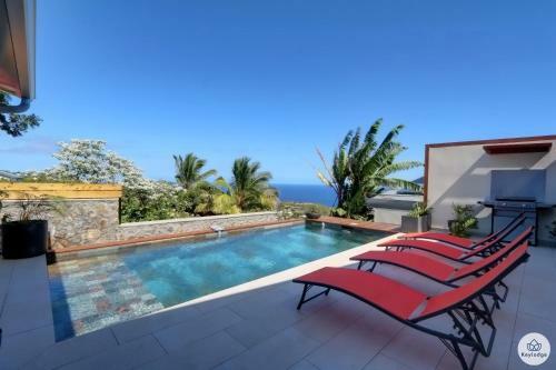 Villa A�na - Piscine Chauff�e - Vue Mer - Saint Leu