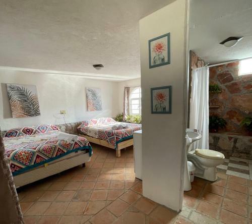 Jard�n Quinta Las Fuentes Caba�as, Valsequillo. Puebla