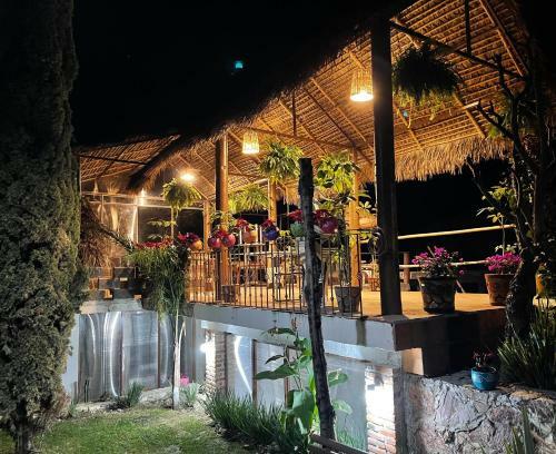 Jard�n Quinta Las Fuentes Caba�as, Valsequillo. Puebla