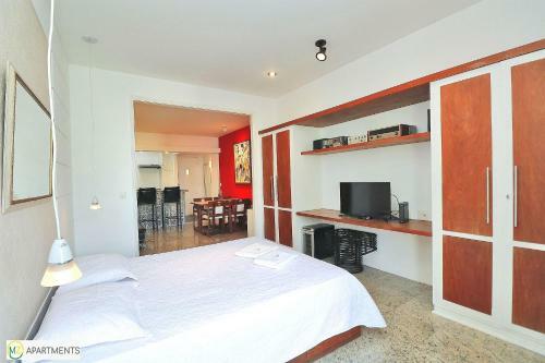 Apartamento Studio Moderno Perto Da Praia Em Copacabana!