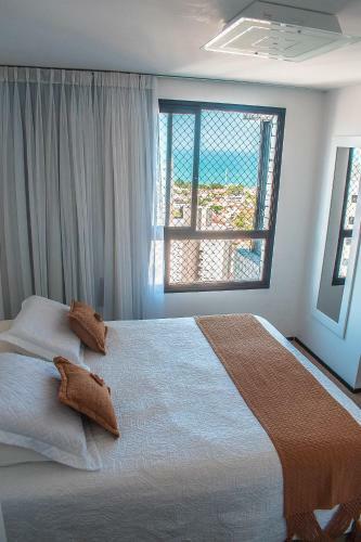 Apartamento Studio Da Praia Vista Mar 2 Suites Completa