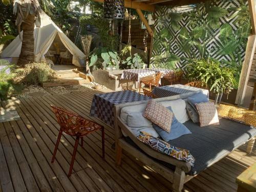 Glemping Tente Et Chambre Double Jacuzzi