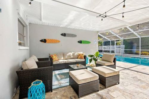 New!overbrook Oasis 4/3 Heated Pool.5min To Beach