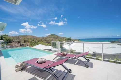 Villa Resplendissante Avec 3ch, Piscine, Vue Mer