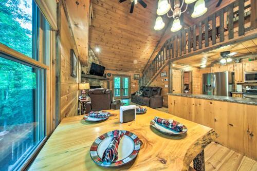 Woodsy Georgia Abode With Decks And Creek On-site
