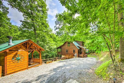Woodsy Georgia Abode With Decks And Creek On-site