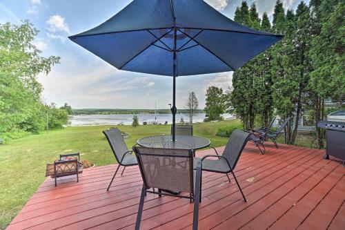 All-season Lakefront Home With Deck And Boat Dock