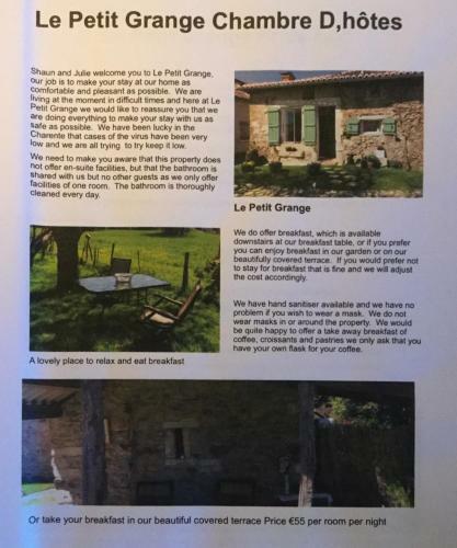 Bed & Breakfast Le Petit Grange