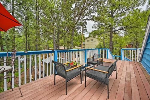 Colorful Munds Park Cabin With Deck And Fireplace