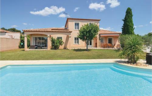 Nice Home In Calvisson With Wifi And 4 Bedrooms