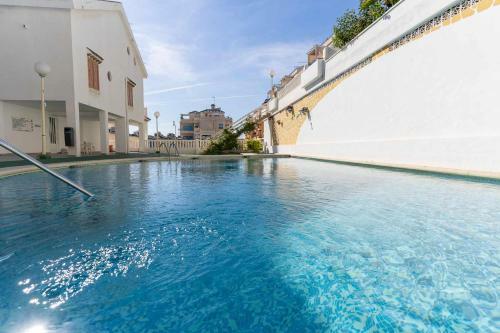 Apartamento 1 Min Playa Terraza Piscina AA Garaje