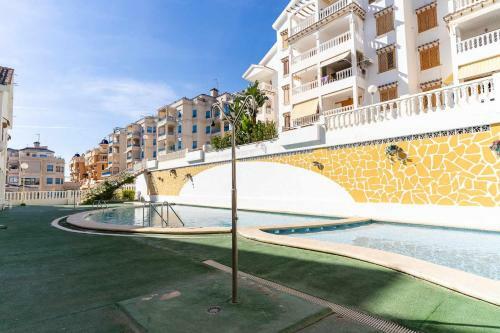 Apartamento 1 Min Playa Terraza Piscina AA Garaje