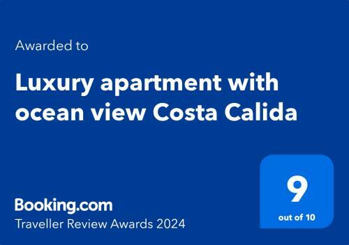 Luxury Apartment With Ocean View Costa Calida