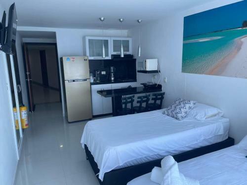 821b - Lindo Aparta-estudio En La Playa