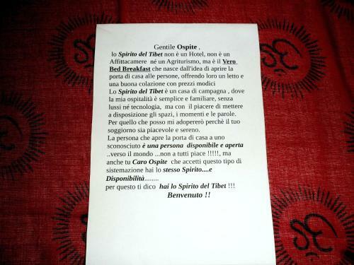 Bed & Breakfast Nicoletta Spirito Del Tibet