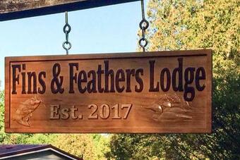 Lake Bonaparte Fins And Feathers Lodge With Deck And Dock